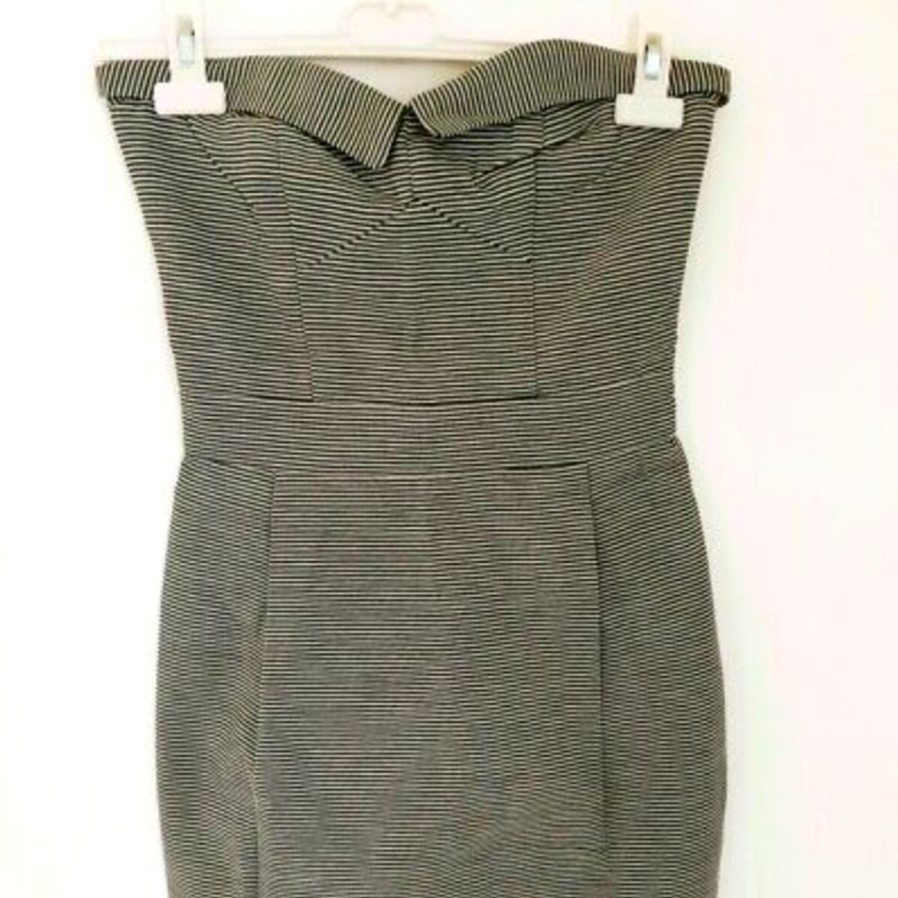 French Connection Tube Top Striped Dress - Size 2